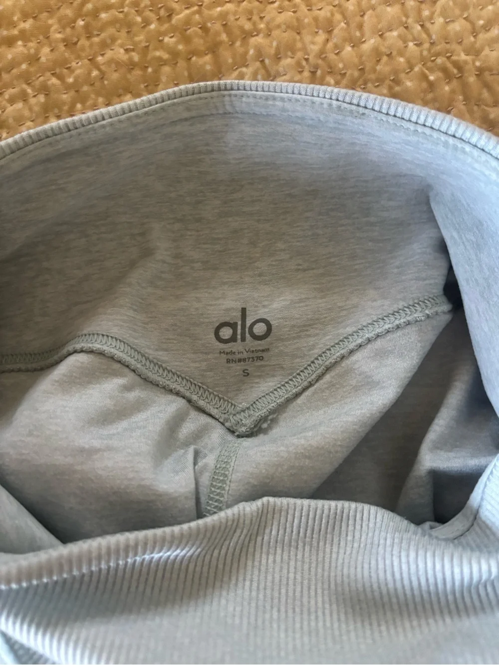 ALO Yoga Mint, Gray & Pink Colorblock Leggings